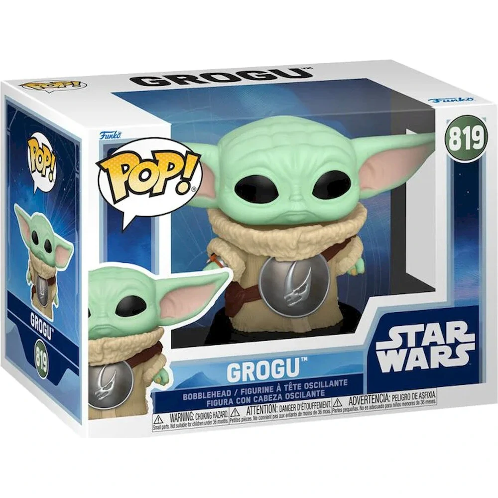 Funko POP! #819 Star Wars: Mandalorian & Grogu - Grogu with Crest
