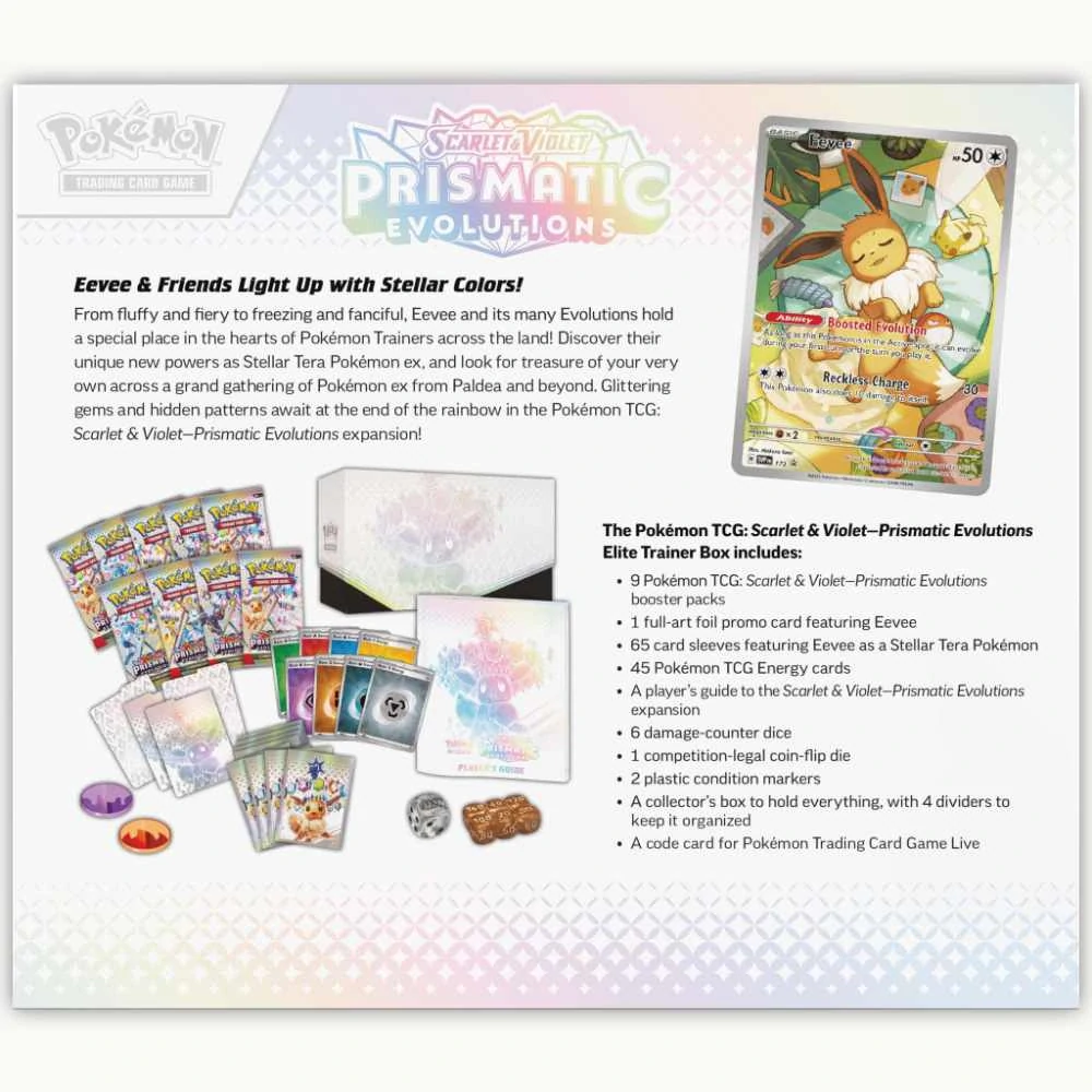 Pokémon TCG: SV8.5 Prismatic Evolutions - Elite Trainer Box