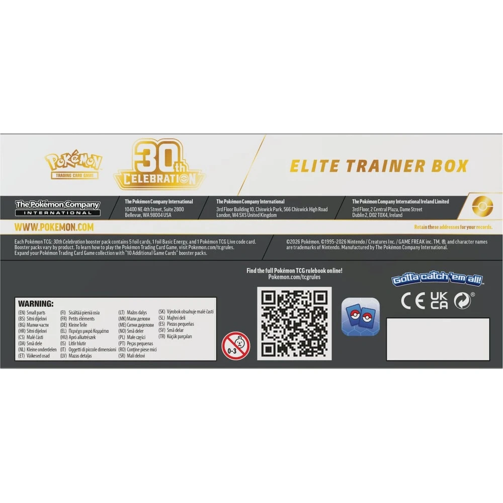 Pokémon TCG: 30th Celebration Elite Trainer Box